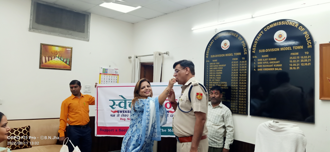 Raksha Bandhan Celebration with Delhi Police